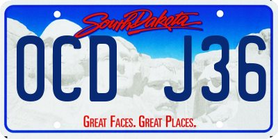 SD license plate 0CDJ36