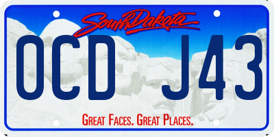 SD license plate 0CDJ43