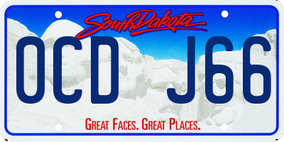 SD license plate 0CDJ66