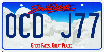 SD license plate 0CDJ77