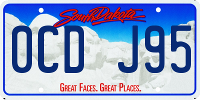 SD license plate 0CDJ95