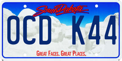 SD license plate 0CDK44
