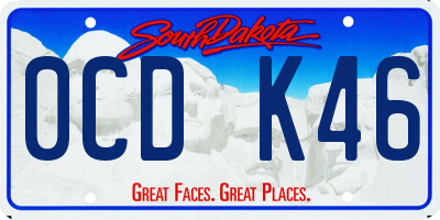 SD license plate 0CDK46
