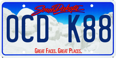SD license plate 0CDK88