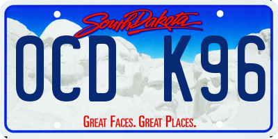 SD license plate 0CDK96