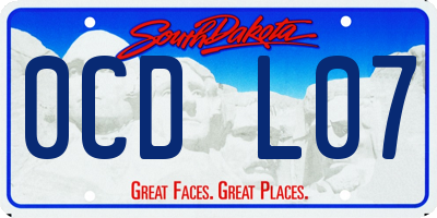 SD license plate 0CDL07
