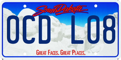 SD license plate 0CDL08
