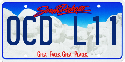 SD license plate 0CDL11