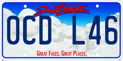 SD license plate 0CDL46