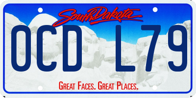 SD license plate 0CDL79