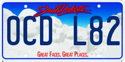 SD license plate 0CDL82