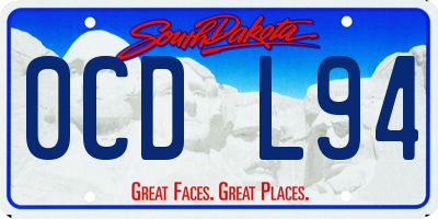 SD license plate 0CDL94