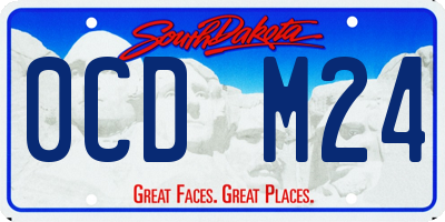 SD license plate 0CDM24