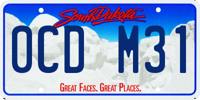 SD license plate 0CDM31