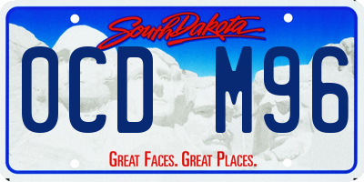 SD license plate 0CDM96