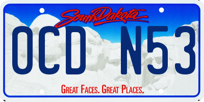 SD license plate 0CDN53