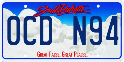 SD license plate 0CDN94