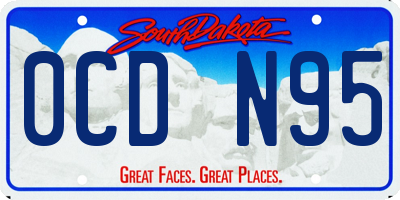 SD license plate 0CDN95