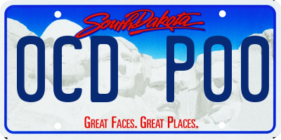 SD license plate 0CDP00