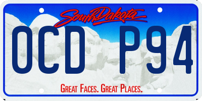 SD license plate 0CDP94