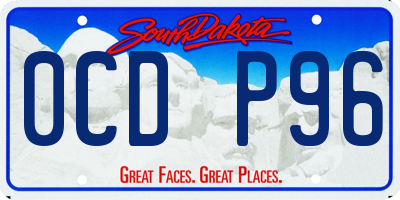 SD license plate 0CDP96