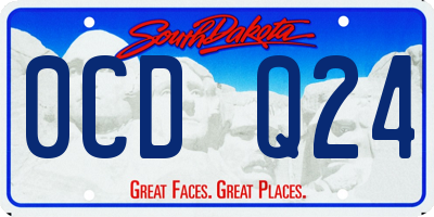 SD license plate 0CDQ24