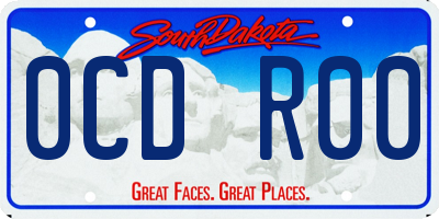 SD license plate 0CDR00
