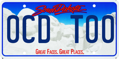 SD license plate 0CDT00