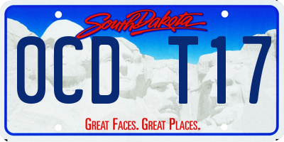 SD license plate 0CDT17