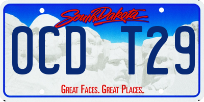 SD license plate 0CDT29