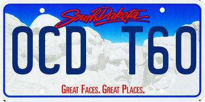 SD license plate 0CDT60