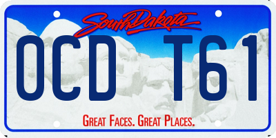 SD license plate 0CDT61