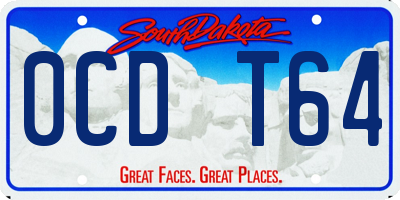 SD license plate 0CDT64