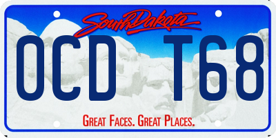 SD license plate 0CDT68