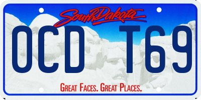 SD license plate 0CDT69