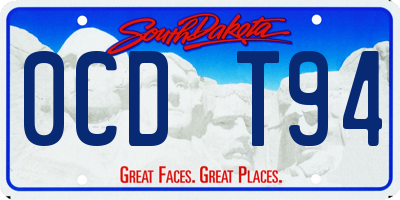 SD license plate 0CDT94