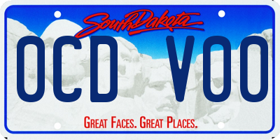 SD license plate 0CDV00