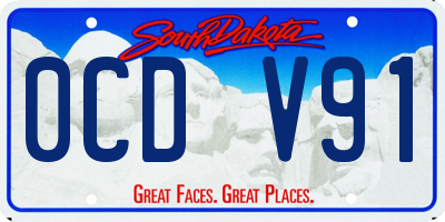 SD license plate 0CDV91