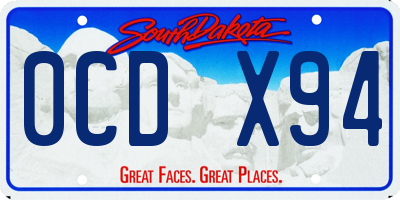 SD license plate 0CDX94