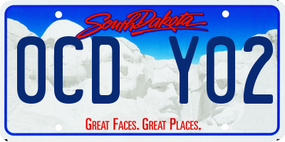 SD license plate 0CDY02