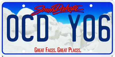 SD license plate 0CDY06