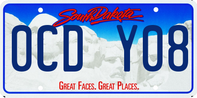 SD license plate 0CDY08