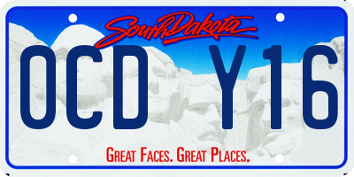 SD license plate 0CDY16