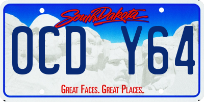 SD license plate 0CDY64