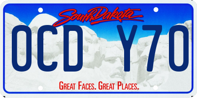 SD license plate 0CDY70