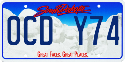SD license plate 0CDY74