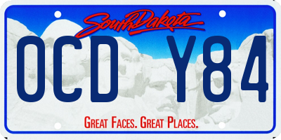 SD license plate 0CDY84