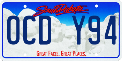 SD license plate 0CDY94