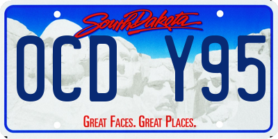 SD license plate 0CDY95