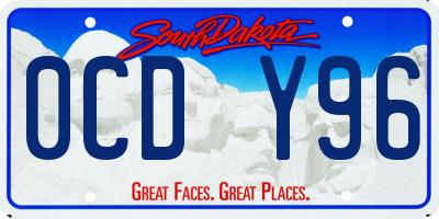 SD license plate 0CDY96